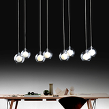 led餐厅吊灯 长方形不锈钢顶盘现代创意灯饰欧式时尚个性简约灯具