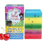 泰国彩虹皂美白omo white plus纯天然洗脸皂洁面沐浴手工皂精油皂