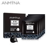 正品Anmyna安米娜 黑膜黑白面膜组合 备长碳净颜黑炭补水清洁面膜