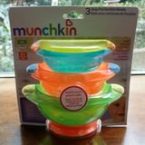 美国进口Munchkin麦肯奇麦肯齐吸盘碗 宝宝碗婴儿辅食碗餐具