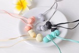 SIBYL韩国个性小清新马卡龙手机入耳式带唛耳机卡通可爱彩色耳机
