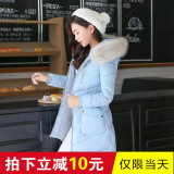 反季冬装棉衣女中长款修身大码加厚韩版棉袄女款学生羽绒棉服外套