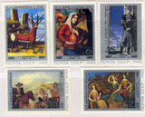 团购价3.5元苏联1981年格鲁吉亚绘画大票幅5全新外国邮票批发