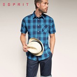 特！ESPRIT专柜正品代购男款夏季休闲短袖衬衫065EE2F013