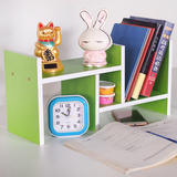 创意书架置物办公桌收纳小书架伸缩桌面书柜儿童迷你简易书架组合