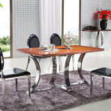特价豪华大气家私宜家客厅办公商业不锈钢后现代北欧餐桌会议桌子