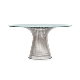特价玻璃不锈钢简约大气个性创意设计师北欧风小户型办公餐桌圆桌