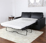 美式小户型可折叠沙发床1.5/1.8米单双人皮艺实木多功能两用定制