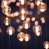 现代简约创意个性酒吧艺术吊灯客厅餐厅玻璃球形小吊灯装饰灯具