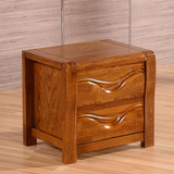 全实木家具榆木家具榆木床头柜 纯实木床头柜 储物柜 特价斗柜