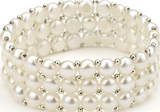 天然珍珠 手链 多层可选 925纯银珠子 白粉紫黑可选 韩版 礼品女