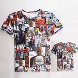 库里NBA篮球T恤24号科比印花球星全明星詹姆斯短袖体恤运动衣服潮