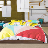 纯棉四件套全棉1.5m1.8米床笠床上用品床单被套卡通学生三件套1.2