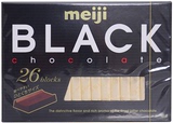黑巧克力*日本进口零食Meiji 特浓钢琴黑巧克力 26枚120G