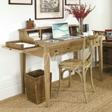 特价出口欧洲美式橡木书桌实木欧式电脑桌法式乡村实木仿古办公桌