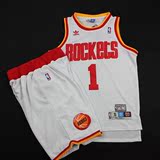包邮 NBA篮球服 魔术 火箭队服 麦迪1号 经典复古球衣套装