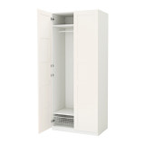 成都宜家代购IKEA 帕克思 双门衣柜 100×60×236 80kg0.6