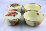 韩国原装进口Queen Rose/Rose bella金玫瑰陶瓷碗 4个装套装