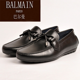 新款男鞋BALMAIN巴尔曼 瓢鞋休闲高档外贸原单时尚欧版复古豆豆鞋