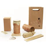 3节双个装  包装盒竹 竹筒环保礼盒 竹筒散茶叶包装罐 茶叶罐原竹