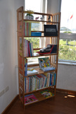 包邮宜家竹屋楠竹书架板式书柜拼装儿童书柜简易简约置物架实木