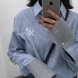 4月4号发「Keiko's stylish 定制」本期推荐大袖口条纹衬衫