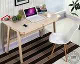 日式书桌电脑桌简约时尚欧式实木书桌松木学生桌学习桌写字桌
