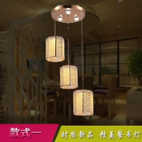 新款餐厅吊灯 LED创意个性3头 4头饭厅 简约现代卧室吧台灯具直销