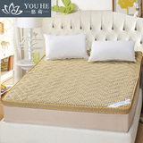 新款纯棉名族风百搭竹炭纤维立体榻榻米床垫加厚可折叠单双人床褥