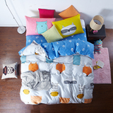 韩式简约纯棉纯棉床垫空调被单件床盖床单床罩水洗夹棉绗缝