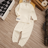 婴儿衣服春秋装宝宝纯棉打底内衣套装两件套新生儿和尚服外贸原单