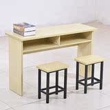 厂家直销实木学生课桌会议桌培训桌双人长条桌木皮油漆条形桌椅