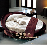 特价卧室家具 双人软床 圆床 现代时尚简约新款酒店宾馆圆形软床