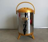 欧式不锈钢保温奶茶桶带水龙头8L10L12L果汁豆浆咖啡桶手提汤桶