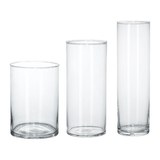 北京正品宜家代购IKEA西灵德花瓶装饰玻璃透明3个