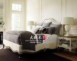 高端定制实木软床布艺双人床1.8米卧室大床新古典欧式美式实木床