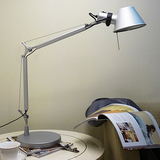 长臂金属质感学习工作书房办公室酒店可装LED护眼两用夹台灯包邮