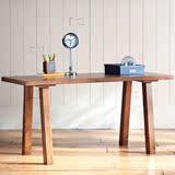 北欧简约现代纯实木书桌写字台休闲电脑桌台式桌子简易办公桌家用