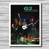 音乐海报 迪厅影音室排练室有框装饰画挂画壁画 吉他大师G3演唱会