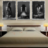 现代卧室壁画美女人体艺术装饰画酒吧KTV挂画 酒店无框画39款