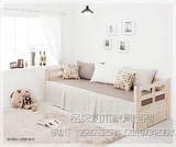 松木儿童床 实木沙发床两用床 单人床 多用床学生床公主床实木床