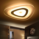 led卧室吸顶灯现代简约客厅书房亚克力异形超薄创意个性调光灯具