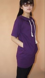 春季新款韩版紫罗兰休闲连体套装。可私人定制大码女装
