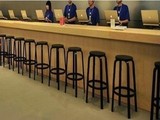 高档苹果店专用吧椅 铁艺吧台椅 前台吧椅 实木吧椅铁艺吧椅吧凳