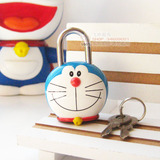 哆啦a梦机器猫 可爱卡通创意迷你小锁头 挂锁 日记本锁 行李锁