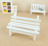 zakka杂货迷你小家具家居装饰品摆件 小椅子木质白色创意拍摄道具