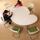办公家具创意洽谈桌异形办公桌小型组合会议桌 简约现代培训桌