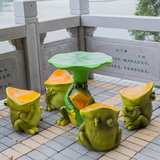 仿真园林蘑菇桌椅公园雕塑工艺品休闲创意儿童幼儿园卡通桌椅摆件