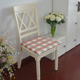 欧式简约大格子布艺餐椅垫坐垫海绵垫凳子垫椅子垫可定做可拆洗