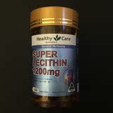 澳洲 Healthy Care超级大豆卵磷脂软胶囊100粒 鱼油好搭档
